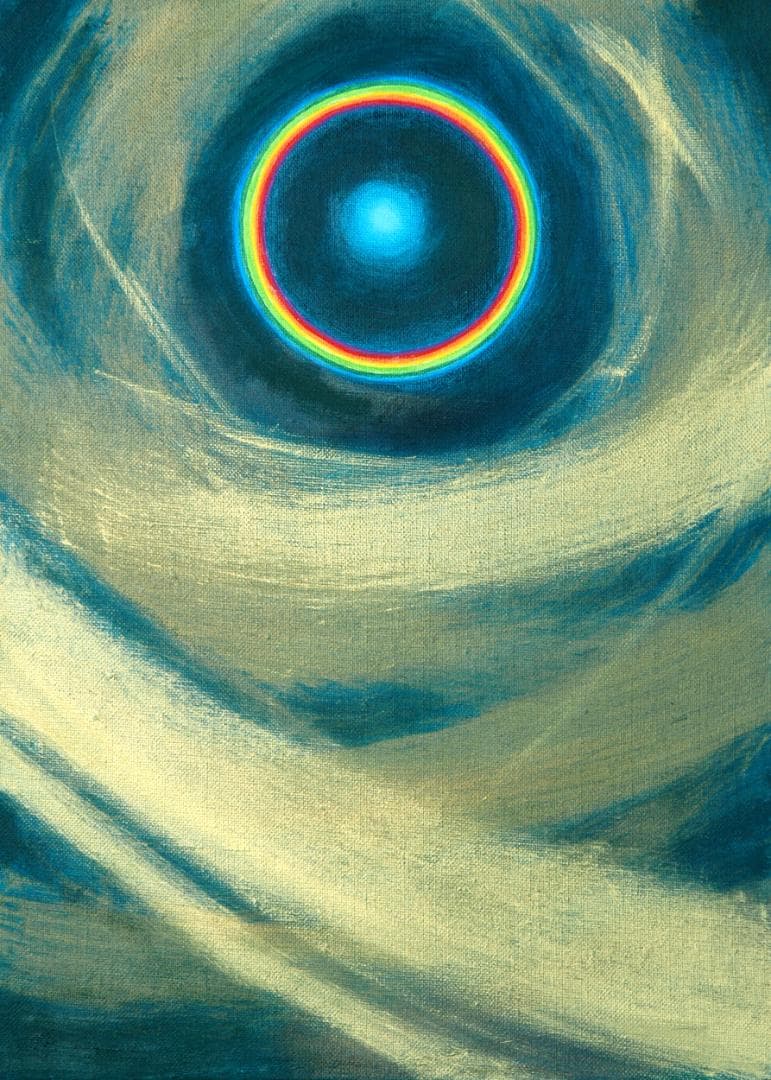 油絵 菅家令子 絵 絵画インテリア F4-G232023　風景 祈り 希望 奇跡